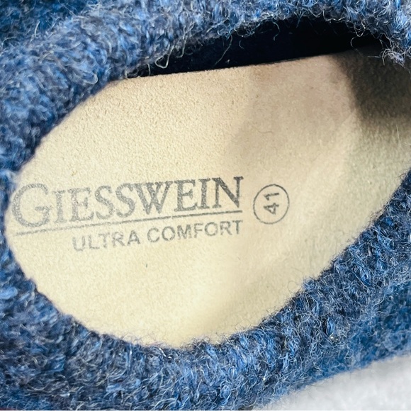 Giesswein Virgin Wool Vent Bluescuff Slippers EU 41 Womens 10 Mens 8 - Picture 16 of 16